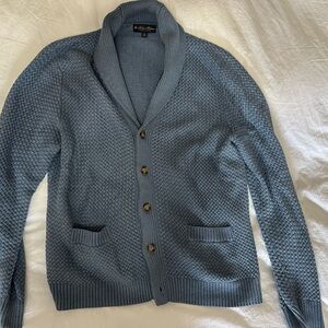 Brooks Brothers Blue Cardigan Sweater